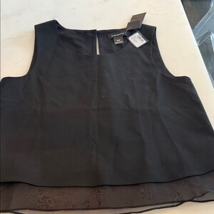 Club Monaco Black Sleeveless Blouse